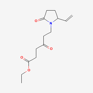molecular formula C14H21NO4 B13839665 Ethyl 4-Oxo-6-(2-oxo-5-vinylpyrrolidin-1-yl)hexanoate 