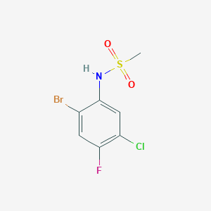 molecular formula C7H6BrClFNO2S B13839666 N-(2-bromo-5-chloro-4-fluorophenyl)methanesulfonamide 