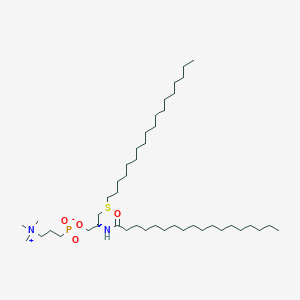 molecular formula C45H93N2O4PS B13839722 [(2R)-2-(octadecanoylamino)-3-octadecylsulfanylpropoxy]-[3-(trimethylazaniumyl)propyl]phosphinate 
