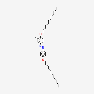 molecular formula C37H60N2O2 B1383973 4,4'-Bis(dodecyloxy)-3-methylazobenzene CAS No. 1440509-01-2