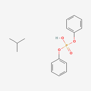 molecular formula C16H21O4P B13839750 diphenyl hydrogen phosphate;2-methylpropane 