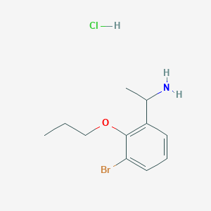 1-(3-Bromo-2-propoxyphenyl)-ethylamine hydrochloride