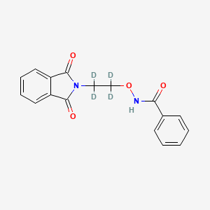 molecular formula C17H14N2O4 B13839784 N-(2-(1,3-Dioxoisoindolin-2-yl)ethoxy-d4)benzamide 