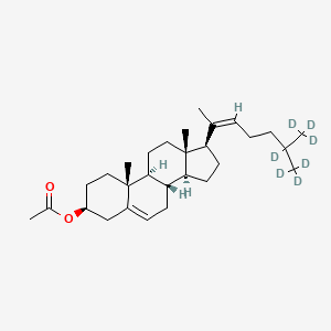 molecular formula C29H46O2 B13839805 20-Dehydro Cholesterol-d7 3-Acetate 