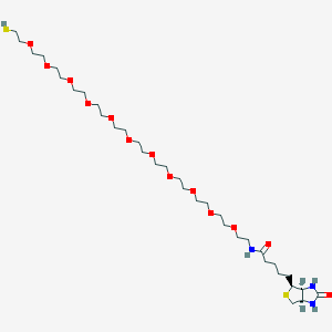 molecular formula C34H65N3O13S2 B13839816 Biotin PEG Thiol 