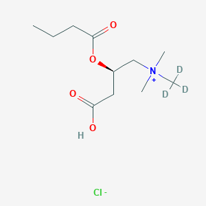 molecular formula C11H22ClNO4 B1383984 Butyryl-L-carnitine-d3 (chloride) CAS No. 1334532-21-6