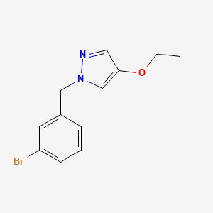 molecular formula C12H13BrN2O B1383985 1-(3-溴苄基)-4-乙氧基-1H-吡唑 CAS No. 1869783-70-9