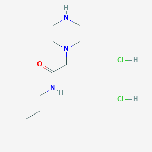 molecular formula C10H23Cl2N3O B1383989 N-butyl-2-(piperazin-1-yl)acetamide dihydrochloride CAS No. 2060053-19-0