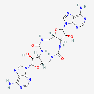 molecular formula C22H26N14O6 B1383990 STING CDN agonist IFM Therapeutics CAS No. 2197188-04-6