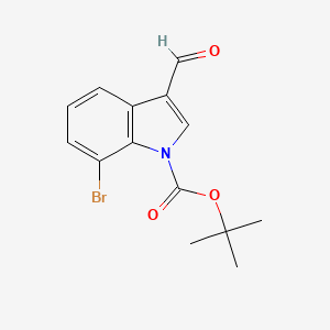 molecular formula C14H14BrNO3 B1383995 叔丁基7-溴-3-甲醛吲哚-1-羧酸酯 CAS No. 1244546-30-2