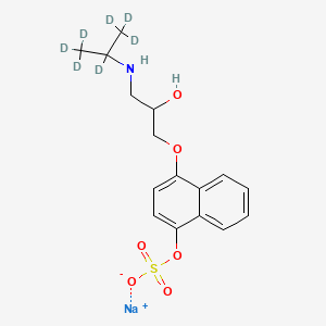 molecular formula C16H20NNaO6S B13839961 rac 4-Sulfoxy Propranolol-d7 Sodium Salt 