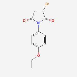 molecular formula C12H10BrNO3 B1383998 3-Bromo-1-(4-ethoxyphenyl)-1H-pyrrole-2,5-dione CAS No. 2186672-65-9