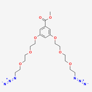 molecular formula C20H30N6O8 B1384000 Benzoic acid, 3,5-bis[2-[2-(2-azidoethoxy)ethoxy]ethoxy]-, methyl ester CAS No. 1798824-06-2