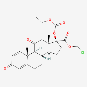molecular formula C24H29ClO7 B13840006 11-Keto Loteprednol etabonate 