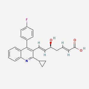 molecular formula C25H22FNO3 B13840019 (S,2E,6E)-Dehydroxy Pitavastatin 