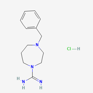 molecular formula C13H21ClN4 B1384003 4-Benzyl-1,4-diazepane-1-carboximidamide hydrochloride CAS No. 2173091-70-6