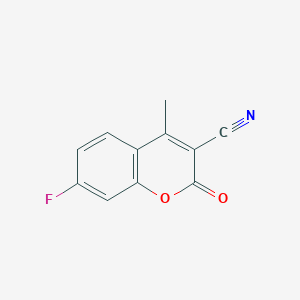 molecular formula C11H6FNO2 B1384004 7-Fluoro-4-methyl-2-oxo-2H-chromene-3-carbonitrile CAS No. 1159978-60-5