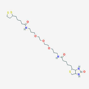 molecular formula C28H50N4O6S3 B1384006 Biotin-PEG3-Lipoamide CAS No. 1334172-74-5