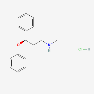 molecular formula C17H22ClNO B13840087 (R)-N-methyl-3-phenyl-3-(p-tolyloxy)propan-1-amine hydrochloride 
