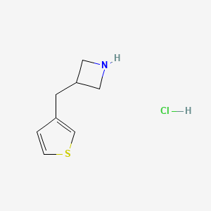 molecular formula C8H12ClNS B1384011 3-[(Thiophen-3-yl)methyl]azetidine hydrochloride CAS No. 2031258-77-0