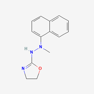 molecular formula C14H15N3O B13840130 2-(2,5-Dihydro-1,3-oxazol-2-yl)-1-methyl-1-naphthalen-1-ylhydrazine 