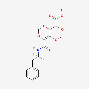 molecular formula C18H21NO7 B13840136 Methyl 4-(1-phenylpropan-2-ylcarbamoyl)-8,8a-dihydro-[1,3]dioxino[5,4-d][1,3]dioxine-8-carboxylate 