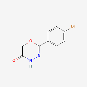 molecular formula C9H7BrN2O2 B1384015 2-(4-溴苯基)-5,6-二氢-4H-1,3,4-噁二唑-5-酮 CAS No. 2126176-84-7