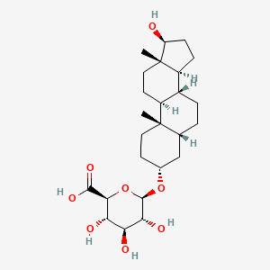 molecular formula C25H40O8 B13840188 3-alpha-Androstanediol glucuronide 