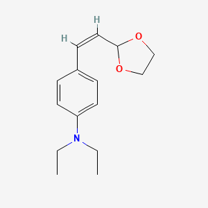 molecular formula C15H21NO2 B13840246 cis-4-[2-(1,3-Dioxolan-2-yl)ethenyl]-N,N-diethylbenzenamine 