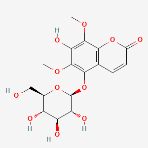molecular formula C17H20O11 B13840268 7-Hydroxyisofraxidin 5-beta-D-Glucoside 