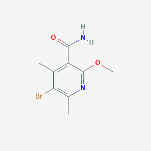 B1384027 5-Bromo-2-methoxy-4,6-dimethylpyridine-3-carboxamide CAS No. 2140326-79-8