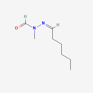 molecular formula C8H16N2O B13840321 N-(hexylideneamino)-N-methylformamide 