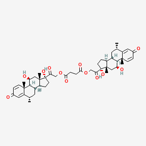 molecular formula C48H62O12 B13840334 Methylprednisolone Succinate Dimer 