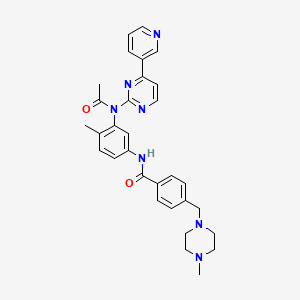 molecular formula C31H33N7O2 B13840349 N-[3-[Acetyl[4-(3-pyridinyl)-2-pyrimidinyl]amino]-4-methylphenyl]-4-[(4-methyl-1-piperazinyl)methyl]benzamide 