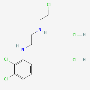 molecular formula C10H15Cl5N2 B13840359 N1-(2-Chloroethyl)-N2-(2,3-dichlorophenyl)ethane-1,2-diamine dihydrochloride 