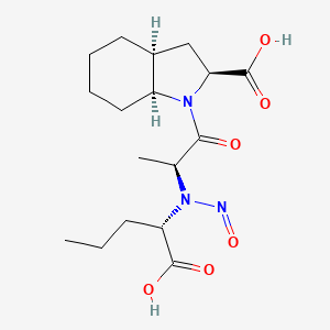 molecular formula C17H27N3O6 B13840405 N-Nitroso Perindoprilat 