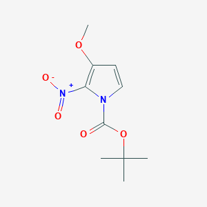 molecular formula C10H14N2O5 B13840419 tert-Butyl 3-methoxy-2-nitro-1H-pyrrole-1-carboxylate 