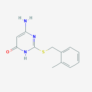 molecular formula C12H13N3OS B1384044 6-氨基-2-[(2-甲基苄基)硫代]-4(3H)-嘧啶酮 CAS No. 166751-33-3