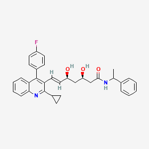 molecular formula C33H33FN2O3 B13840500 Pitavastatin 1-Phenylethylamide 