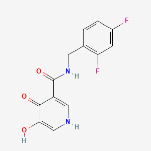 molecular formula C13H10F2N2O3 B13840506 N-[(2,4-Difluorophenyl)methyl]-1,4-dihydro-5-hydroxy-4-oxo-3-pyridinecarboxamide 