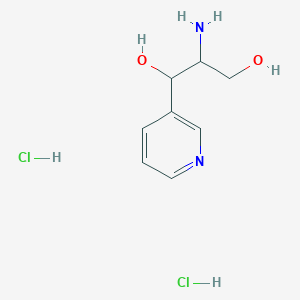 2-Amino-1-(pyridin-3-yl)propane-1,3-diol dihydrochloride