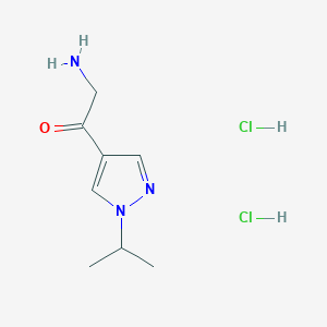 2-amino-1-[1-(propan-2-yl)-1H-pyrazol-4-yl]ethan-1-one dihydrochloride