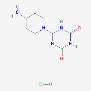 6-(4-Aminopiperidin-1-yl)-4-hydroxy-1,3,5-triazin-2(1h)-one hydrochloride