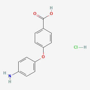 molecular formula C13H12ClNO3 B1384059 4-(4-氨基苯氧基)苯甲酸盐酸盐 CAS No. 2055119-31-6