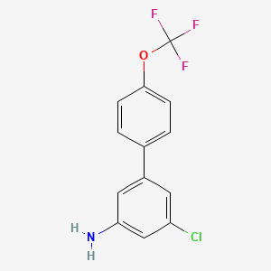 molecular formula C13H9ClF3NO B1384060 3-氨基-5-氯-4'-(三氟甲氧基)联苯 CAS No. 1261680-82-3