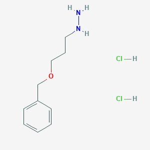 molecular formula C10H18Cl2N2O B1384063 [3-(Benzyloxy)propyl]hydrazine dihydrochloride CAS No. 2060006-47-3