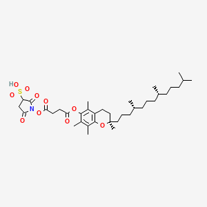 molecular formula C37H57NO10S B1384067 (+)-Alpha-tocopherol sulfo-nhs succinate CAS No. 1644658-47-8
