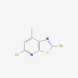 molecular formula C7H4BrClN2S B1384070 2-溴-5-氯-7-甲基噻唑并[5,4-b]吡啶 CAS No. 2173074-30-9