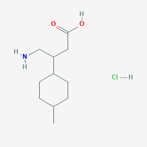 molecular formula C11H22ClNO2 B1384074 4-Amino-3-(4-methylcyclohexyl)butanoic acid hydrochloride CAS No. 2060061-57-4