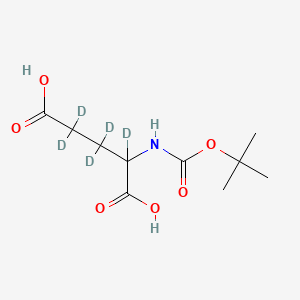 molecular formula C10H17NO6 B13840769 N-Boc-L-glutamic Acid-D5 